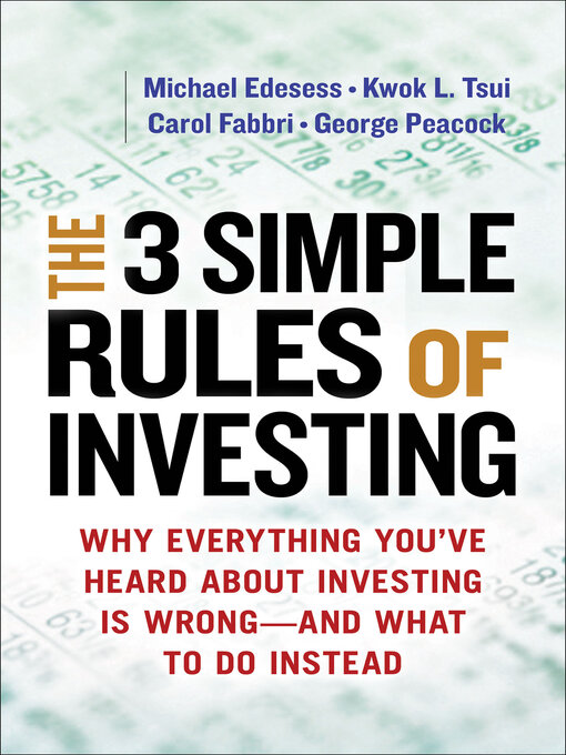 Title details for The 3 Simple Rules of Investing by Michael Edesess - Wait list